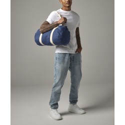 Plain Barrel Bags Denim barrel bag Bagbase 362g