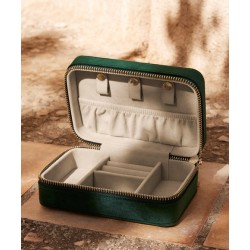 Plain Velvet travel jewellery box Bagbase 225g