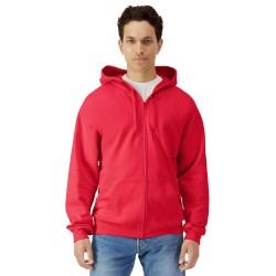 Plain Softstyle™ midweight fleece adult full-zip hooded sweatshirt Gildan 285 gsm