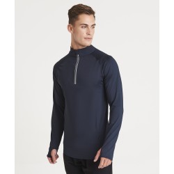 Plain Cool Flex long half-zip top Top AWDis Just Cool 280 GSM