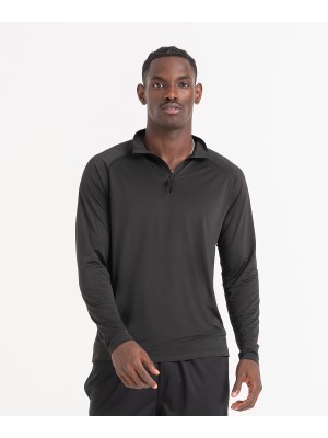 Plain Lightweight active 1/4-zip AWDis Just Cool 145 gsm