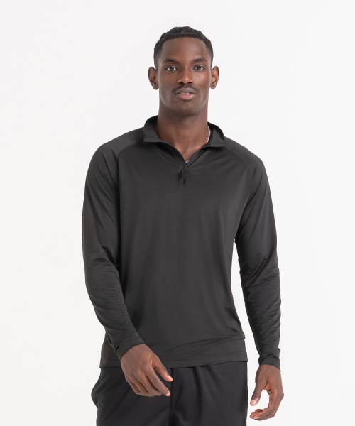 Plain Lightweight active 1/4-zip AWDis Just Cool 145 gsm