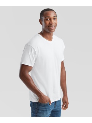 Plain Original v-neck T Fruit of the Loom 145 GSM