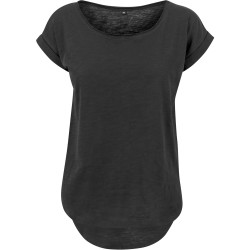 Women's long slub tee 140gsm