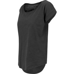 Women's long slub tee 140gsm