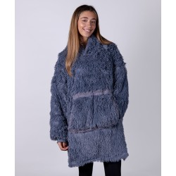 the Ribbon Oversized Cosy Reversible Shaggy Sherpa Hoodie