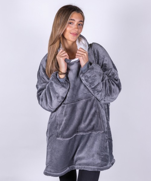 The Ribbon oversized cosy reversible sherpa hoodie 900g