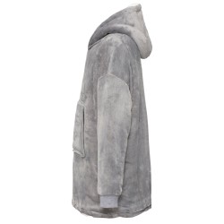 the Kids Ribbon Oversized Cosy Reversible Sherpa Hoodie