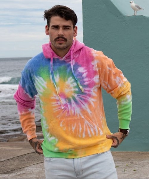 Rainbow Tie-dye Hoodie 330gsm