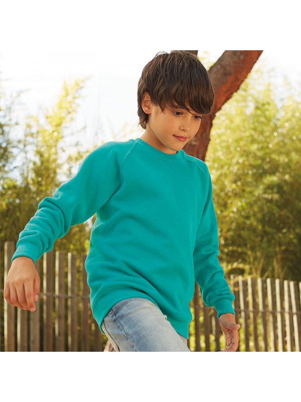 fruit of the loom classic 80 20 raglan sweatshirt