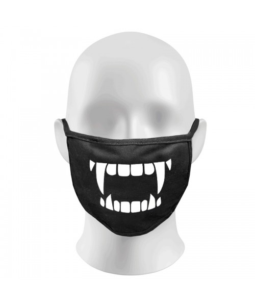 Creepy Vampire teeth Print Funny Face Masks Protection Against Droplets & Dust