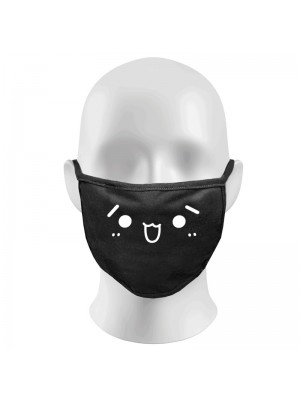 Cartoon Print Funny Face Masks Protection Against Droplets & Dust