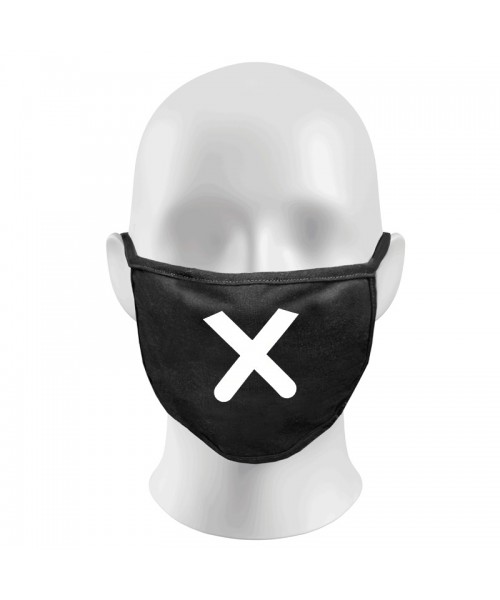 Cross Print Funny Face Masks Protection Against Droplets & Dust