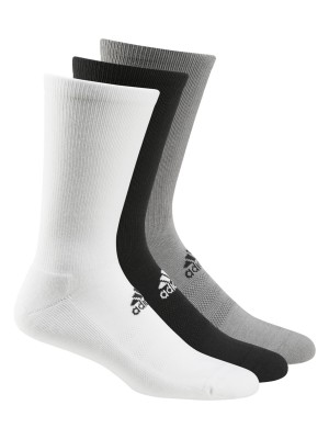 Plain adidas® 3-pack golf crew socks Socks Adidas® 213 GSM