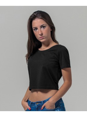 Plain Women's cropped tee T-shirts Build Your Brand 180 GSM