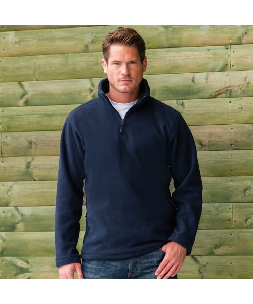 Plain Outdoor Fleece Zip Neck Russell 320 GSM