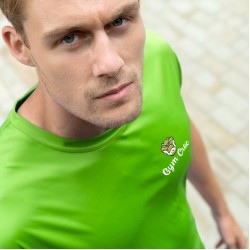 Gym Wear T Shirts Cool smooth T Gym Croc Fitness Training, Men's Gym Clothing
