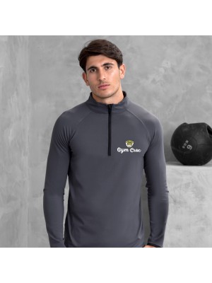 Gym Wear Sweatshirt Cool ½ zip Gym Croc Fitness Training, Men's Gym Clothing