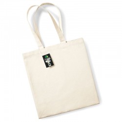 Plain Fairtrade cotton classic shopper BAGS WESTFORD MILL 266 GSM