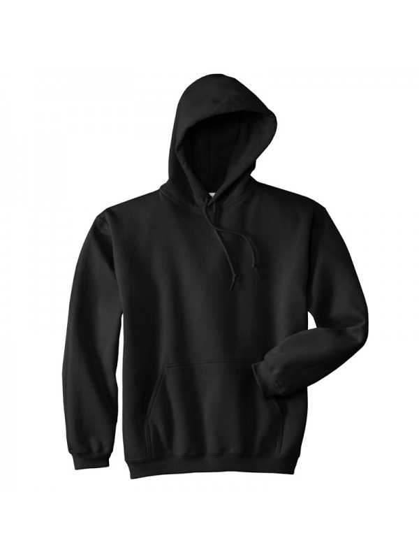 plain black pullover hoodie