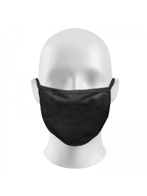 Plain Black Face Masks Protection Against Droplets & Dust