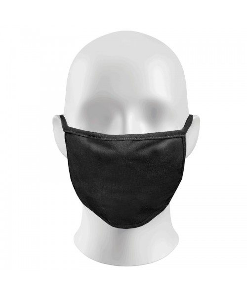 Plain Black Face Masks Protection Against Droplets & Dust