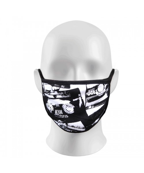 White Face Print Masks Protection Against Droplets & Dust