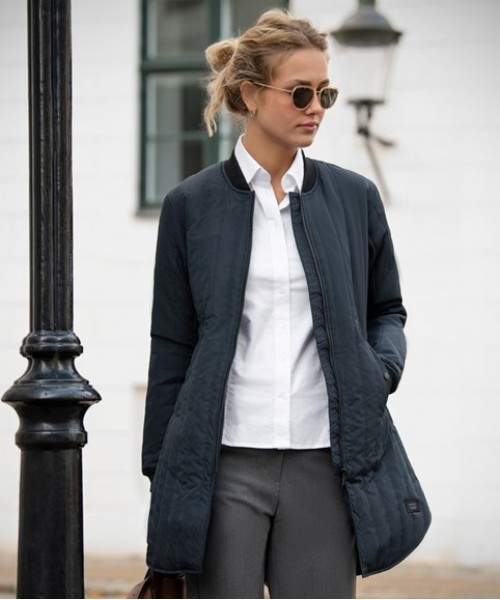 Plain Jacket Women’s Lindenwood urban style quilted jacket Nimbus 65 GSM